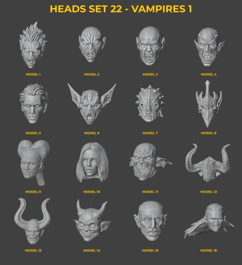 Heads Set 22