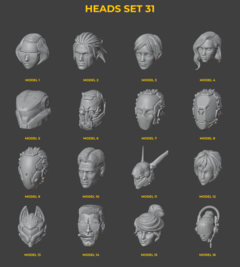 Heads Set 31