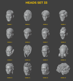 Heads Set 33