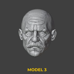 Heads Set 04 - 3DDios