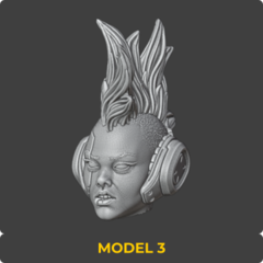 Heads Set 42 - 3DDios