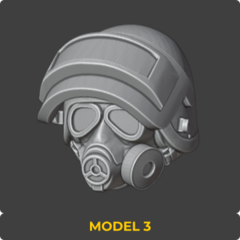 Heads Set 44 - 3DDios