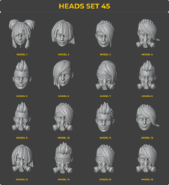 Heads Set 45