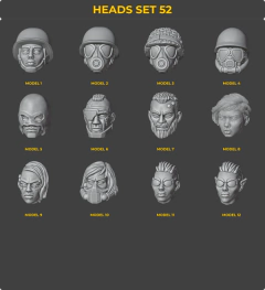 Heads Set 52