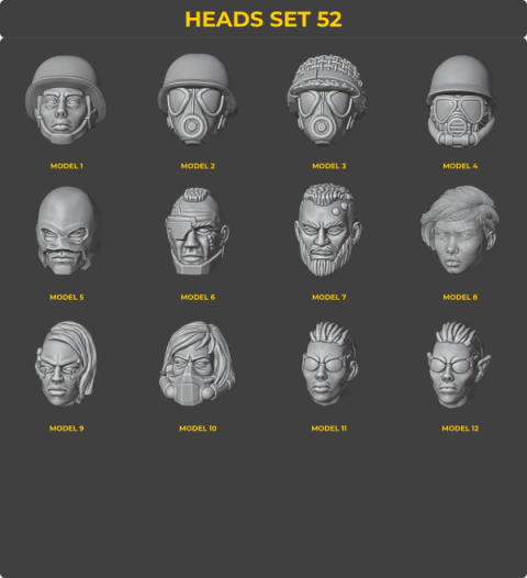 Heads Set 52