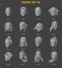 Heads Set 54