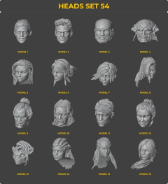 Heads Set 54