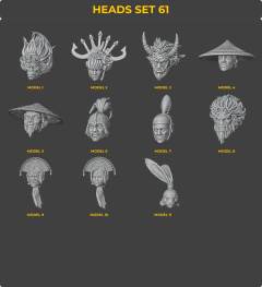 Heads Set 61