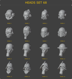 Heads Set 68