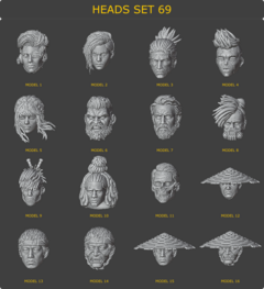 Heads Set 69