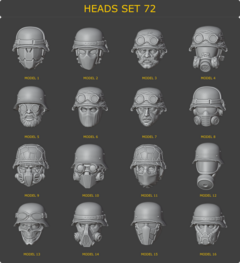 Heads Set 72