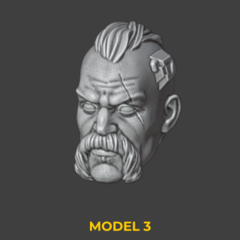 Heads Set 08 - 3DDios
