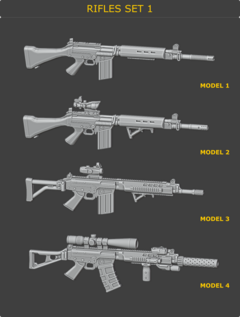 Rifles Set 01