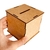 Cofrinho Cofre Liso MDF CRÚ (10x10cm)