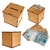 Cofrinho Cofre Liso MDF CRÚ (10x10cm) - comprar online