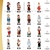 Imagens Santos Infantis em Resina 8cm - comprar online