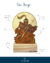 Totem São Jorge com Base de pinus Personalizado - loja online