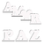 Letras Mdf branco laminado