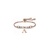 Pulsera Oro rosado 18k: Letra personalizada A.