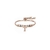 Pulsera Oro rosado 18k: Letra personalizada T
