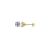 Aretes de Moissanite 2 ct | Certificado