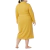 Bata de Longitud Completa en Tela Ligera: Amarillo Mostaza - Styla