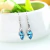 Conjunto Brillante Azul: Collar, Aretes y Brazalete con Cristales Deslumbrantes - comprar en línea