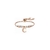 Pulsera Oro rosado 18k: Letra personalizada C.