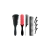 Set de 4 Cepillos para Cabello Rizado Shoonlo® - Incluye Peine Desenredante, Peine de Cola y Pinzas para el Cabello