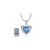 Collar de Dije en Forma de Corazón de Plata 925 con Cristal Austriaco