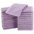 Set de 24 Toallas Faciales de Rizo de Algodón: Morado - comprar en línea