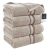 Set de Toallas de Baño Extragrandes de LANE LINEN®: Platinum - comprar en línea