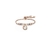 Pulsera Oro rosado 18k: Letra personalizada G