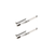 JOSALINAS® - Conjunto de 2 Cepillos Portátiles para Pestañas, Cejas y Máscara de Pestañas Plateado