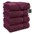 Set de Toallas de Baño Extragrandes de LANE LINEN®: Burgundy - comprar en línea