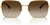 Dolce & Gabbana® DG2242-02/13 - Anteojos de Sol Doradas con Café Grabado - tienda en línea