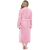 Bata de Felpa con Solapa Mimosamente Suave NY Threads®: Rosado en internet