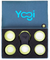 Juguete Antiestrés Giratorio YOGI de LIGHTBULB IDEAS®: Negro y Amarillo - Styla