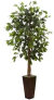 Nearly Natural® Árbol Ficus de 5.5 Pies con Maceta de Bambú - comprar en línea