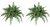 Nearly Natural® Juego de 2 Helechos Boston Decorativos - comprar en línea