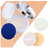 Patelai® 15ml 0.5oz Estuche de Lujo de Cojín de Aire Blanco Vacío con Esponja y Espejo, Contenedor Portátil para Polvos de Maquillaje con 2 Esponjas y 4 Borlas Adicionales en internet