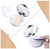 Patelai® 15ml 0.5oz Estuche de Lujo de Cojín de Aire Blanco Vacío con Esponja y Espejo, Contenedor Portátil para Polvos de Maquillaje con 2 Esponjas y 4 Borlas Adicionales - Styla