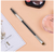 KINGMAS® Duo Eyebrow Brush - Cepillo Profesional para Cejas con Ángulo y Cepillo Spoolie (Negro) - Styla