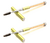 JOSALINAS® - Conjunto de 2 Cepillos Portátiles para Pestañas, Cejas y Máscara de Pestañas Dorado - comprar en línea