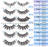 MAGEFY® Pestañas Postizas 3D Faux Mink - Paquete de 30 Pares en 6 Estilos Naturales - Styla
