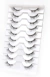 Bluemega® - 10 Pares de Medias Pestañas Postizas Natural Look Wispy Cat Eye: Logra un Aspecto Natural y Elegante Tipo H - comprar en línea