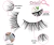 Bluemega® - 10 Pares de Medias Pestañas Postizas Natural Look Wispy Cat Eye: Logra un Aspecto Natural y Elegante Tipo H - tienda en línea