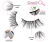 Bluemega® - 10 Pares de Medias Pestañas Postizas Natural Look Wispy Cat Eye: Logra un Aspecto Natural y Elegante Tipo j - Styla
