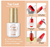 COSCELIA® Gel de Top Coat Base Coat y Gel 3 en 1, 3 Botellas (7ml) Capa Base Capa Superior Pegamento Tres en uno Soak Off para Manicura Uñas Arte - Styla