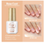 COSCELIA® Gel de Top Coat Base Coat y Gel 3 en 1, 3 Botellas (7ml) Capa Base Capa Superior Pegamento Tres en uno Soak Off para Manicura Uñas Arte - tienda en línea